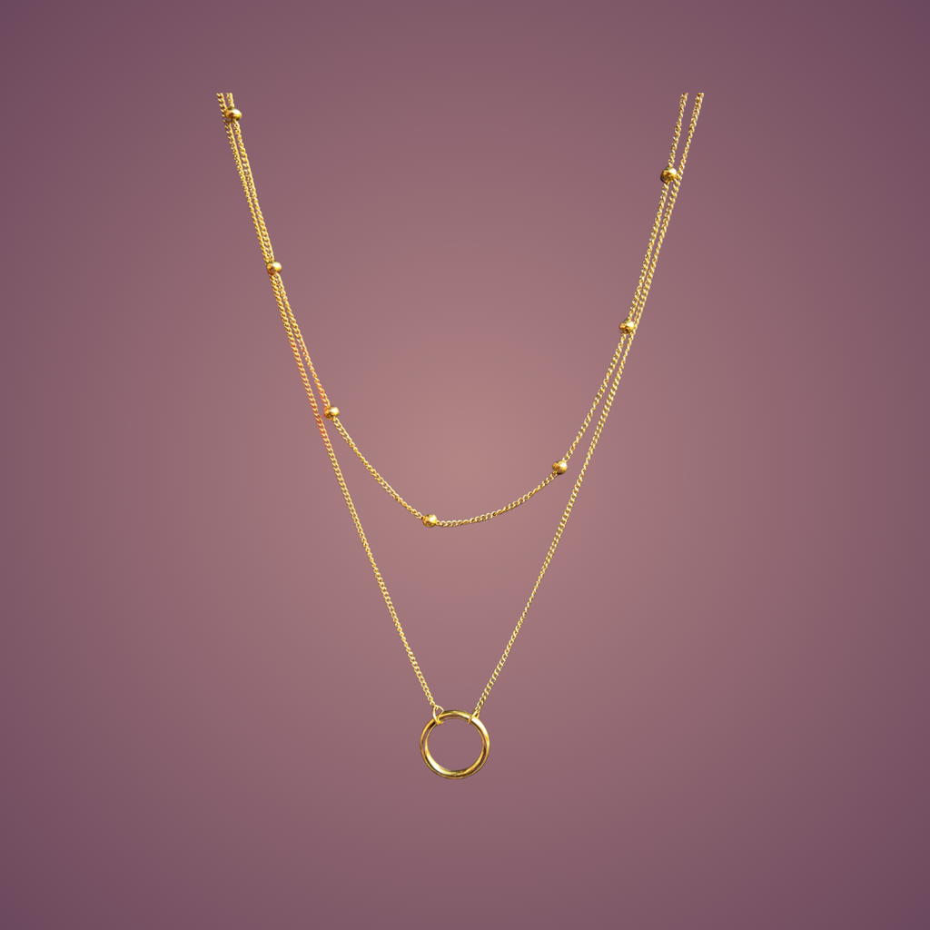 Collier double rangs "Fino"