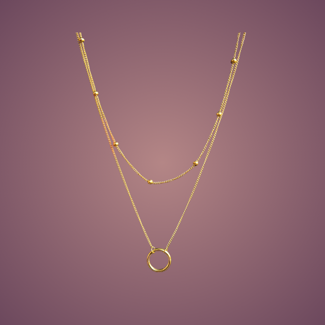 Collier double rangs "Fino"