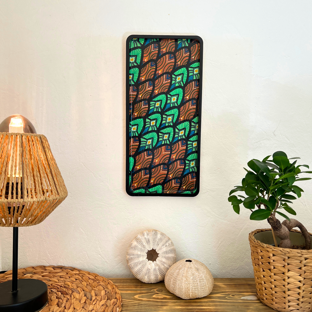 Plateau mural en bambou "Écaille"