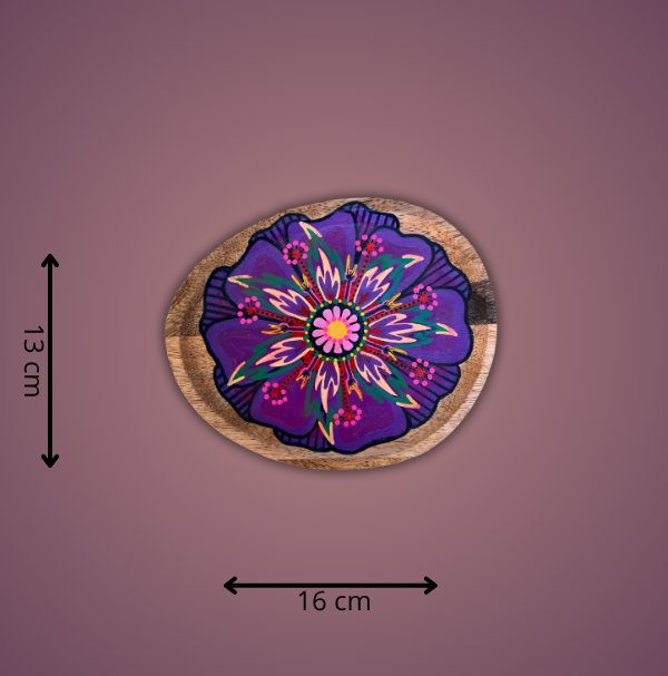 Mini plateaux en bois de manguier