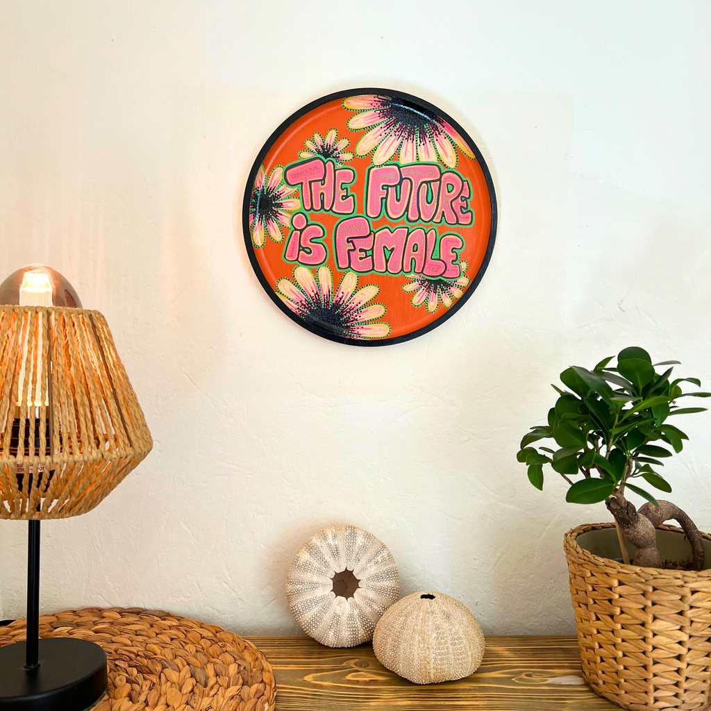 Plateau mural en bambou "The future"